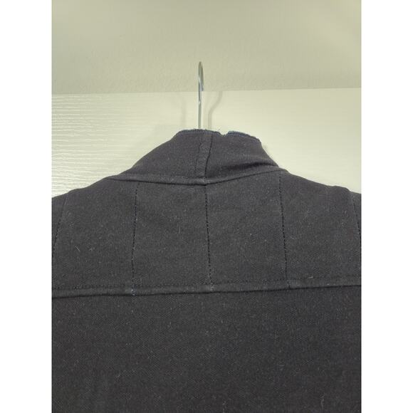 Parsley & Sage Reversible Aqua Blue Black Artsy Boho Knit Cardigan Size Medium - Picture 15 of 16